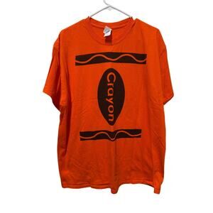 Orange Crayon T shirt Costume  XLarge